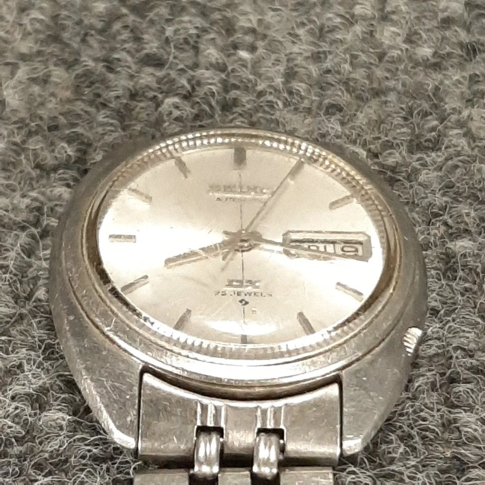 1969 Seiko Automatic DX 25 Jewel 6106-6003 Vintage Waterproof Japan A-Runs-READ